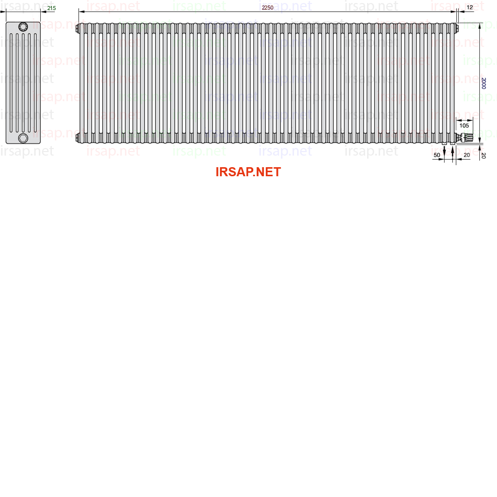 Радиатор IRSAP Tesi 62000/50 T26 CL 01